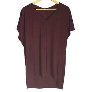 Lior Paris. Women's Burgundy Dolman Sleeve Blouse. Size XL.